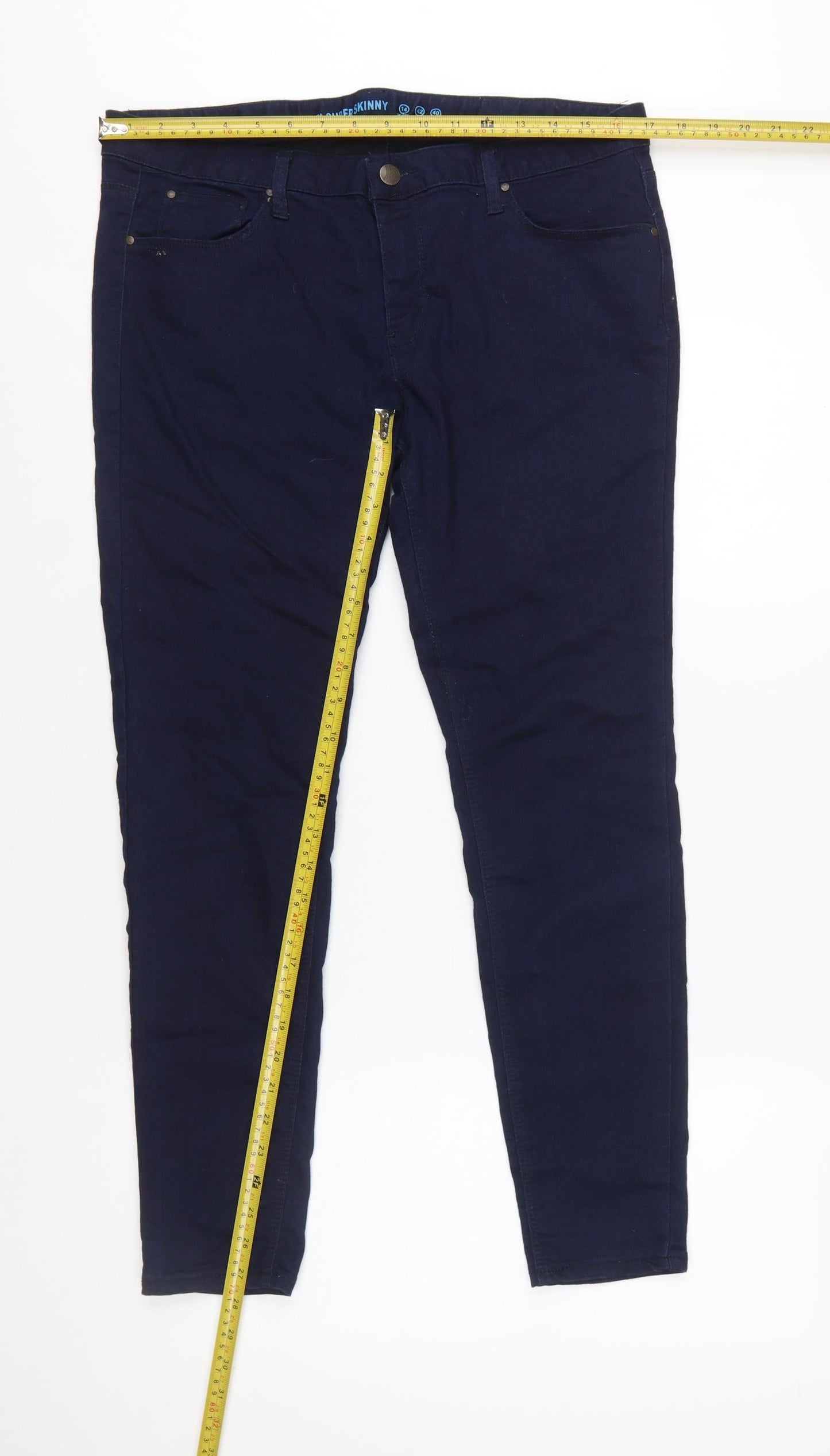 Denim Co Women’s Blue Super Skinny Jeans Size 14 Stretch Fit