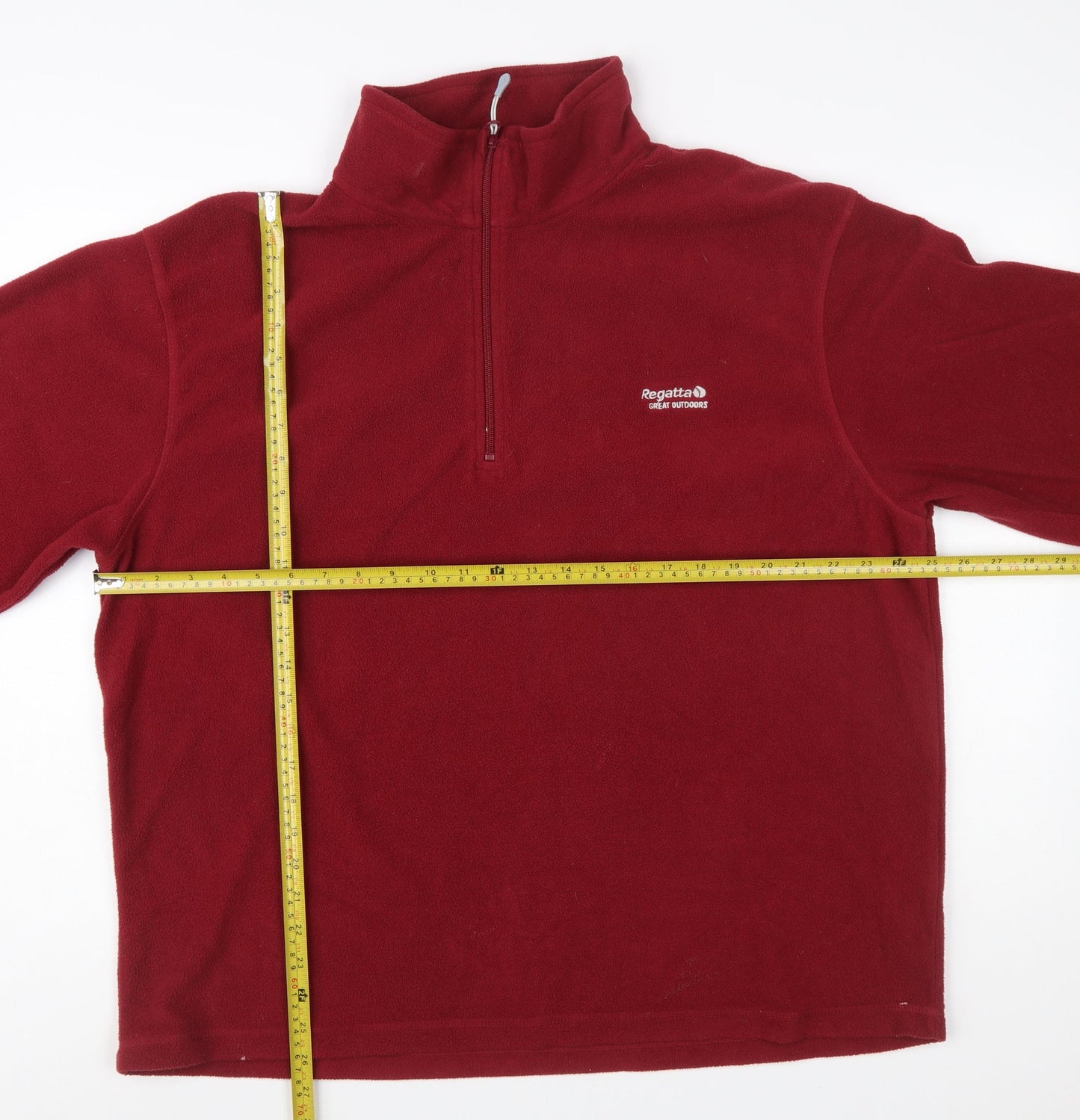 Regatta Men’s Red Fleece 1/4 Zip Pullover Sweatshirt 2XL