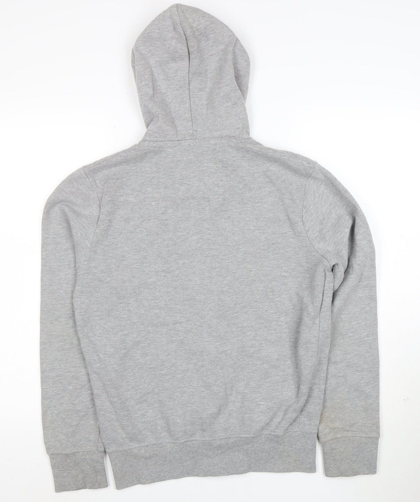 Authentic Apparel Men’s Grey XS Full Zip Hoodie with Logo Print