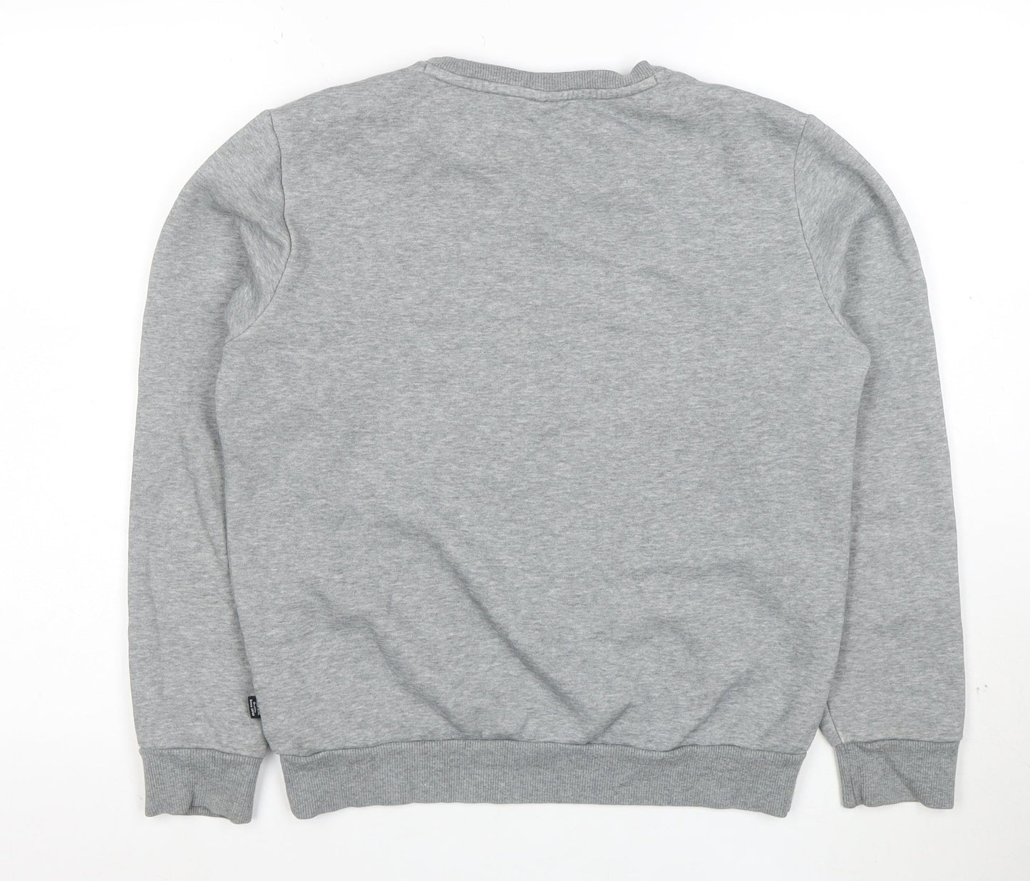 Puma Womens Grey XS Crew Neck Sweatshirt with Logo Print