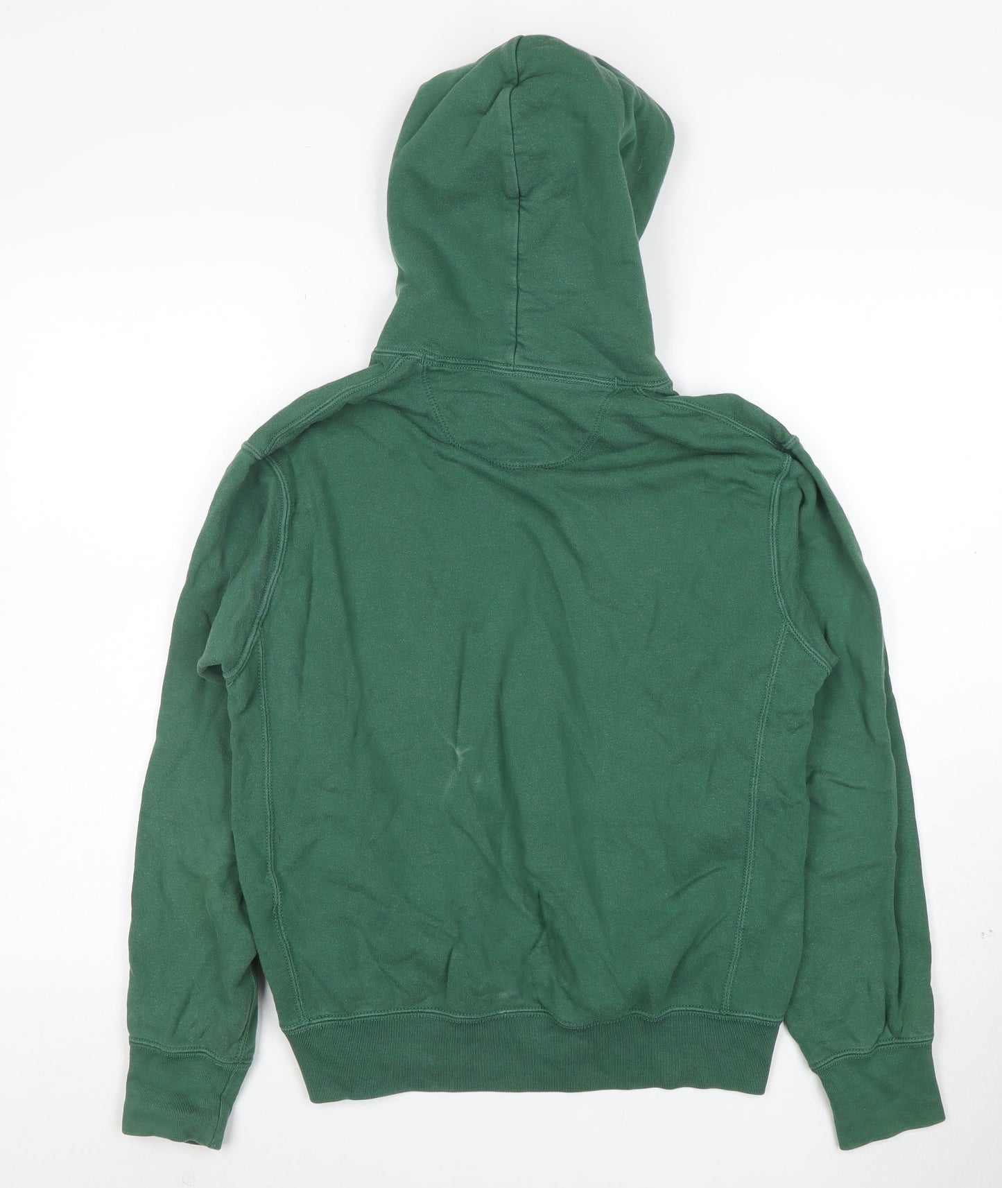 Uniqlo Boys Green Cotton Pullover Hoodie Size S - Casual Classic Style