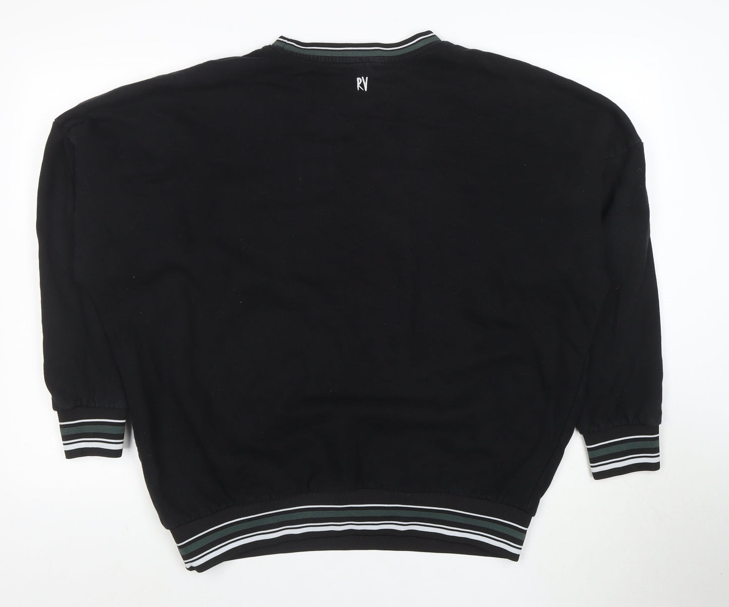 Reclaimed Vintage Women's Black Medium Pullover Sweatshirt