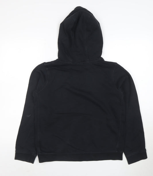 Nike Womens Black Pullover Hoodie XL Cotton Blend Logo Print