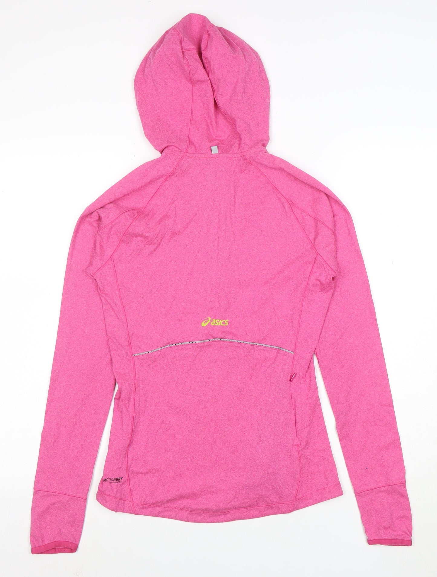 ASICS Women Pink XS 1/2 Zip Hooded Pullover Hoodie