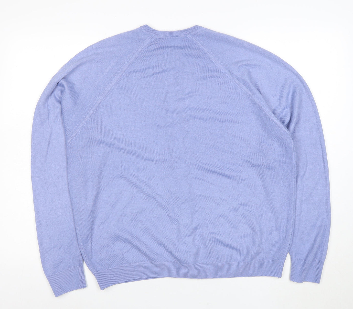 Jonelle Women's Blue Acrylic Crew Neck Cardigan Size 18