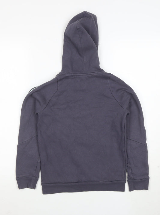 Adidas Boys Navy Blue Messi Hoodie 10 Years Pullover Hooded Sweatshirt