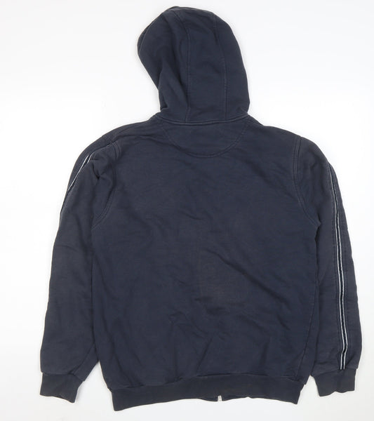 Kappa Men’s Blue Full Zip Hoodie Medium Sportswear