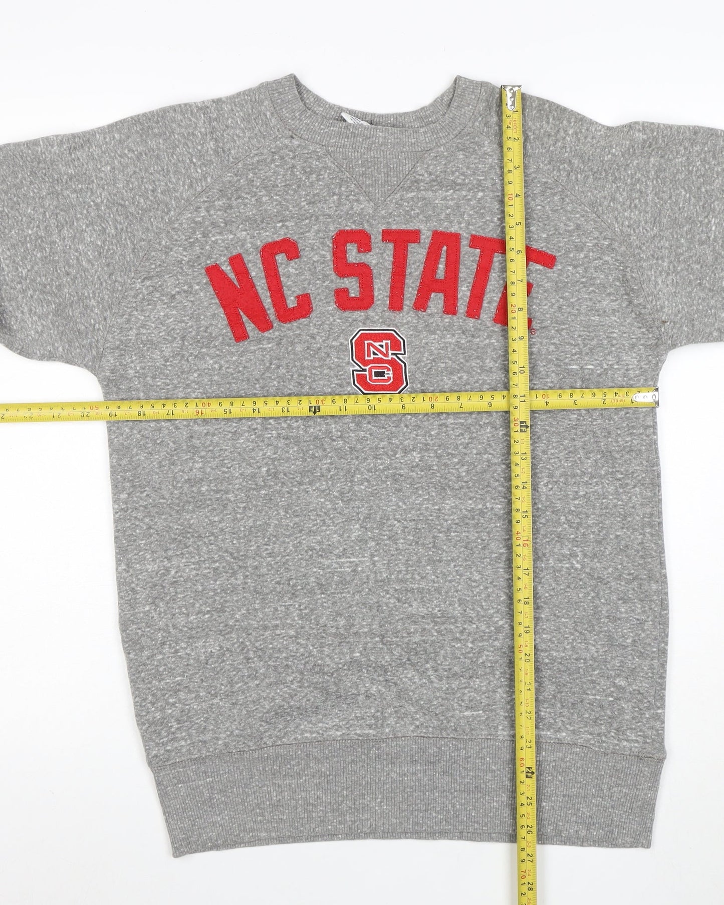 Champion Men's Grey NC State Embroidered Logo Pullover Sweatshirt S