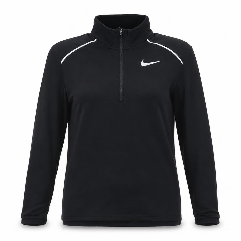 Nike Women's Black Small 1/4 Zip Running Top Long Sleeve Activewear