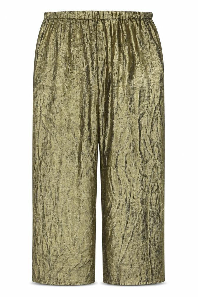 Marks & Spencer Women’s Gold Wide-Leg Trousers Size 24
