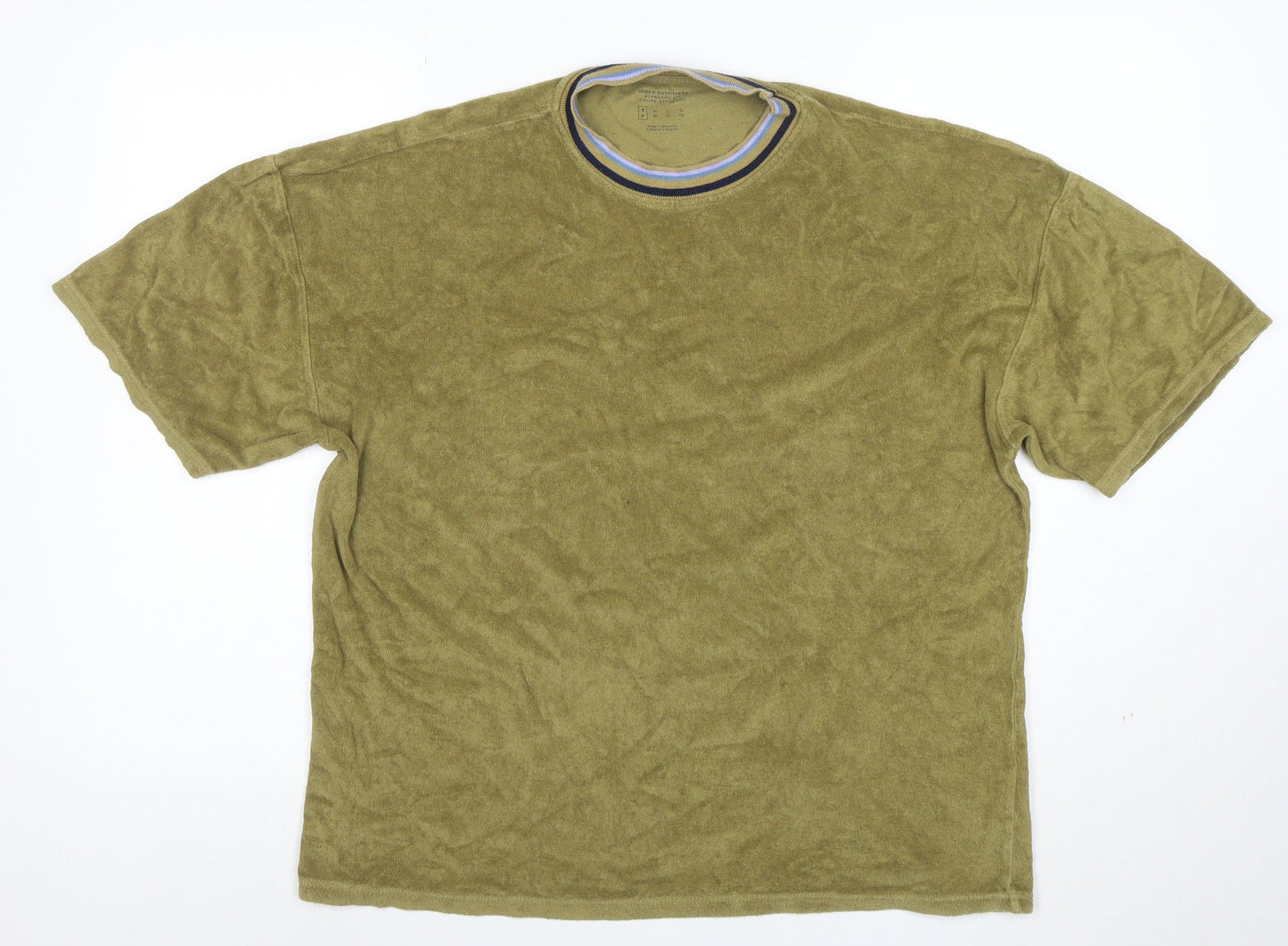 Urban Outfitters Men's Green Cotton Short Sleeve Crew Neck T-Shirt Size S