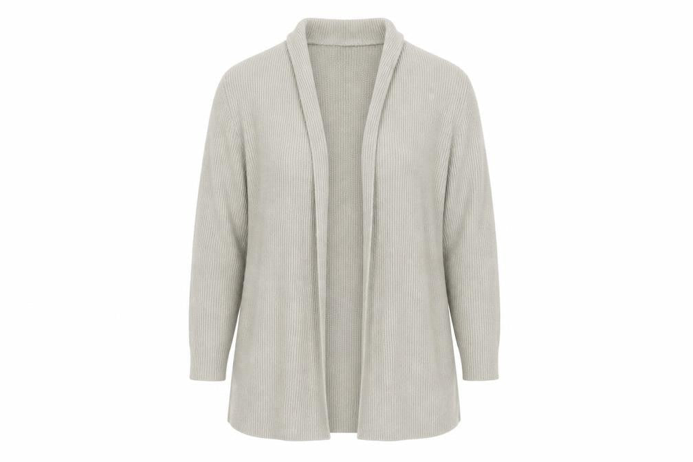 Wallis Women Beige Long Sleeve Collared Cardigan Size 10 Wool Blend