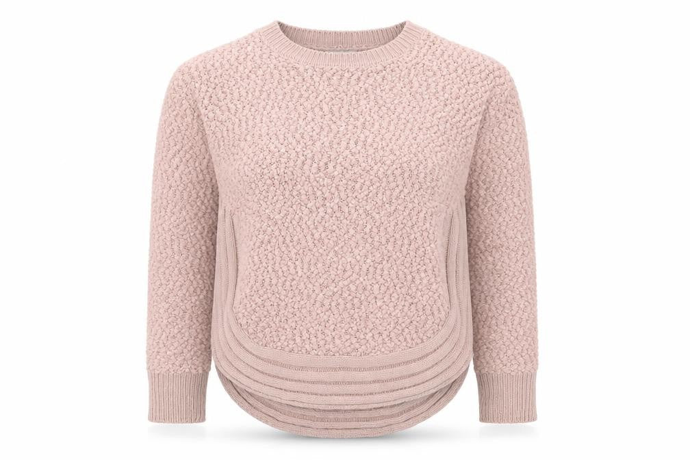 Apricot Womens Pink Crew Neck Chunky Knit Jumper Size 10