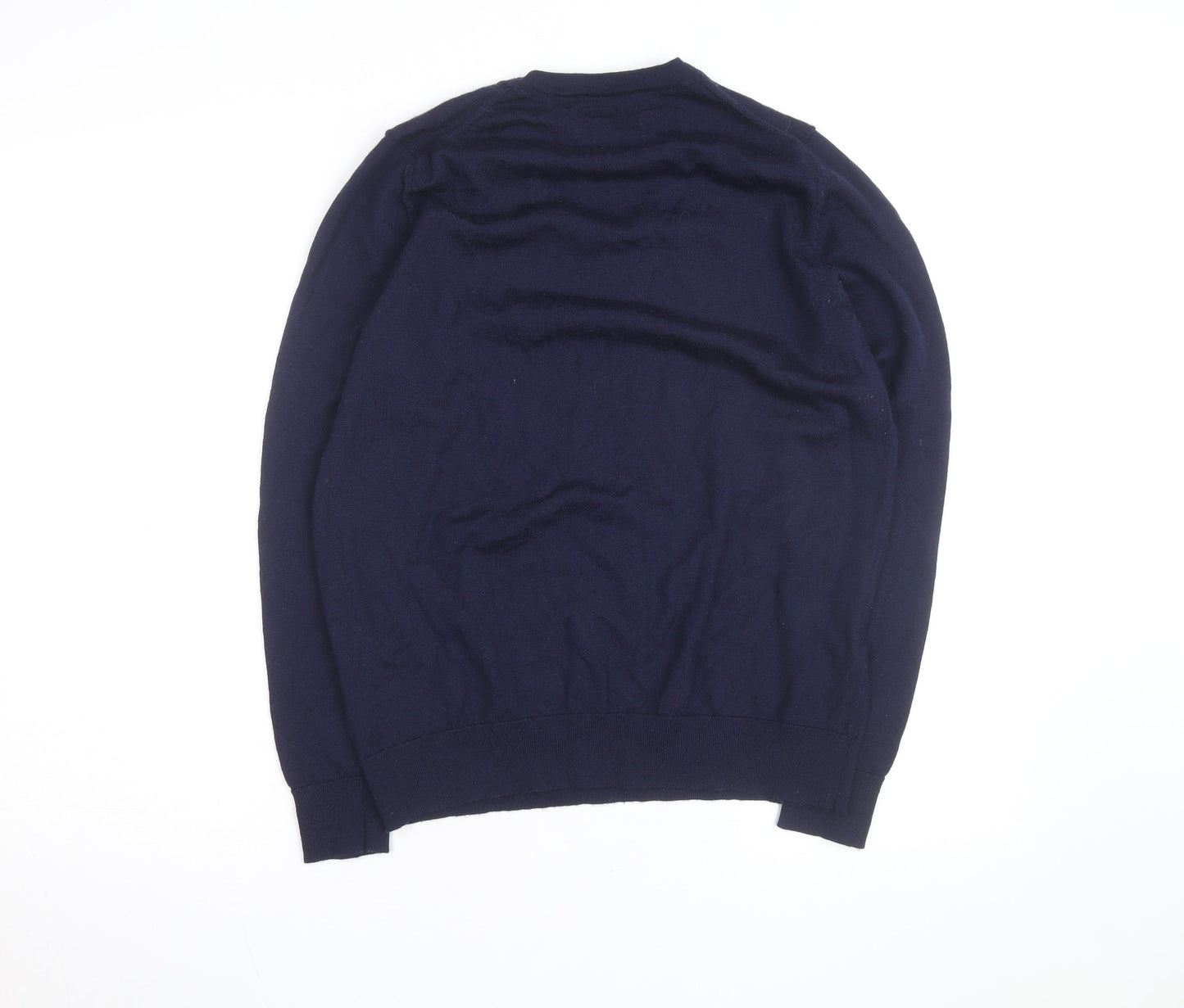 Marks and Spencer Women’s Blue Merino Wool Crew Neck Jumper Size 14