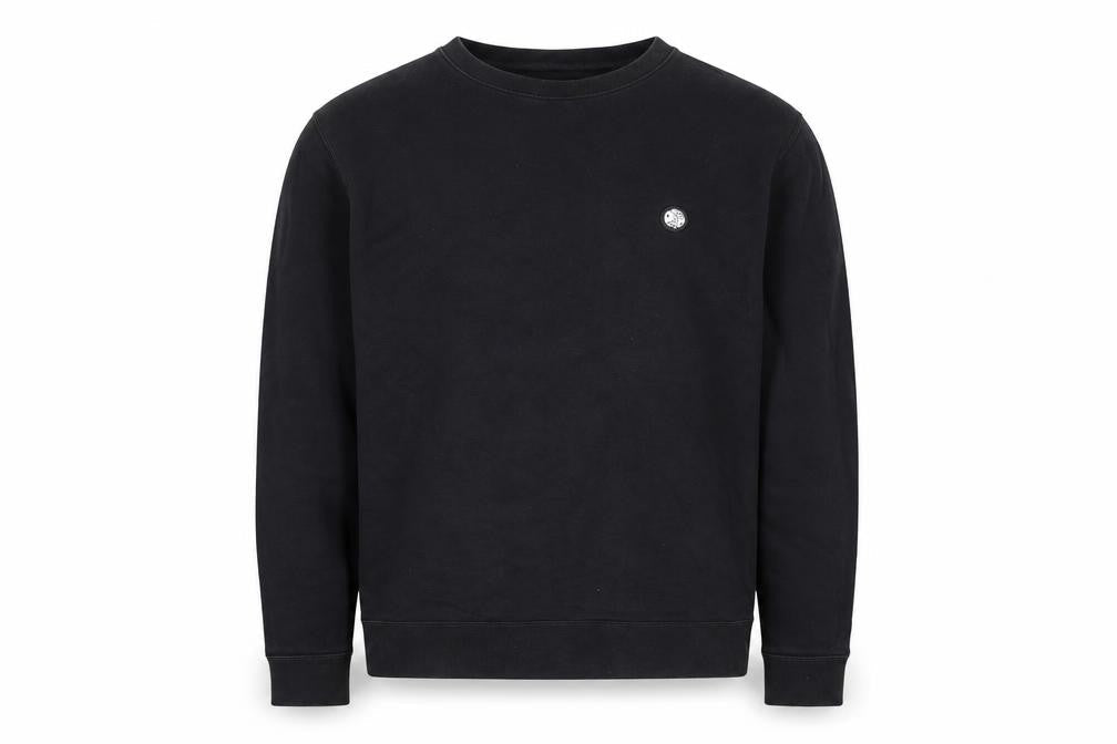 Pretty Green Men's Black Cotton Crew Neck Sweatshirt M