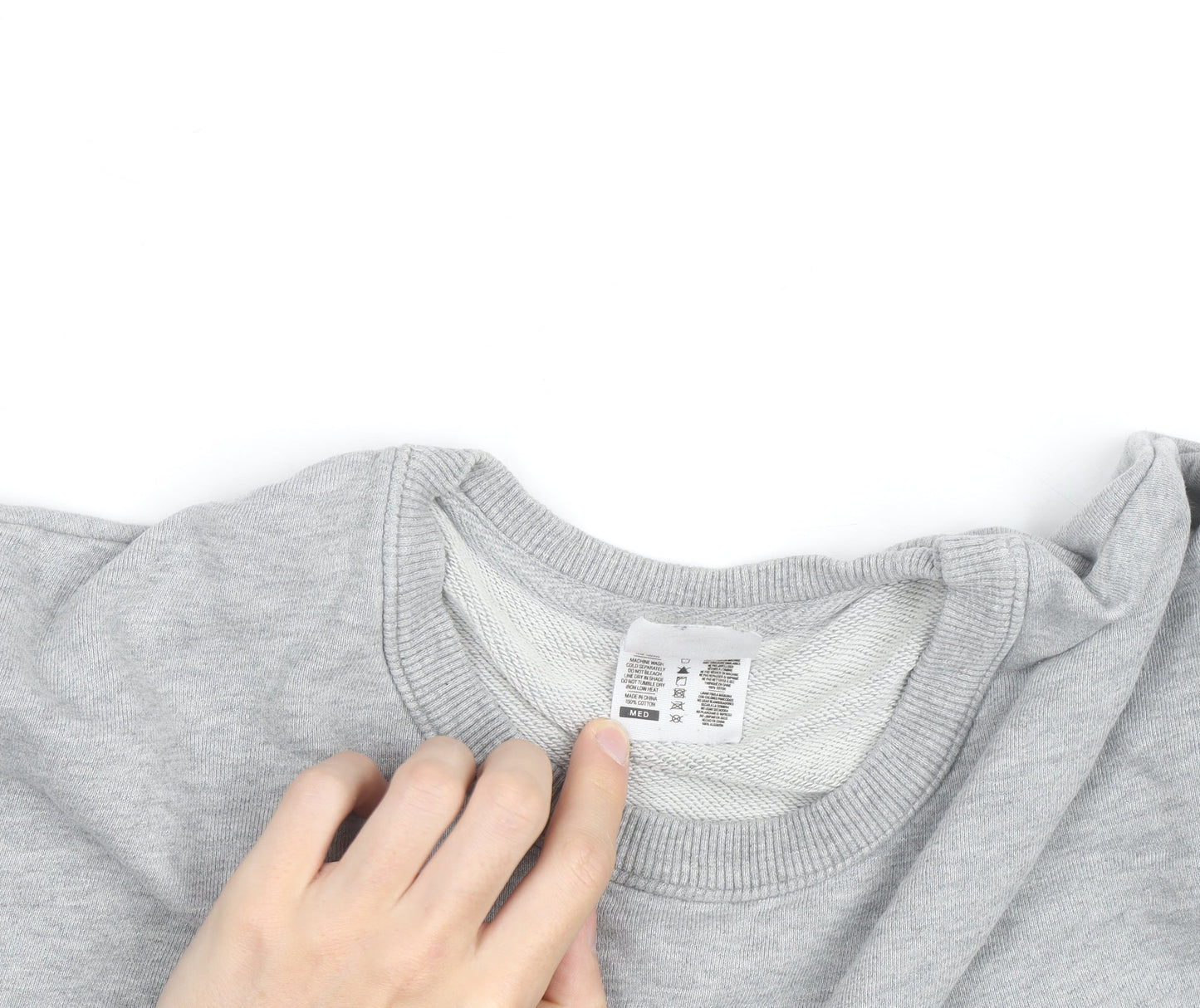 Ascolour Men's Grey Graphic Pullover Sweatshirt Medium