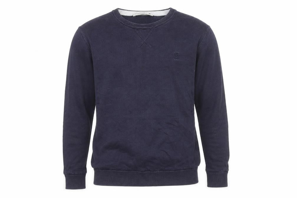 Pringle of Scotland Men's Blue Cotton Crew Neck Jumper Size M