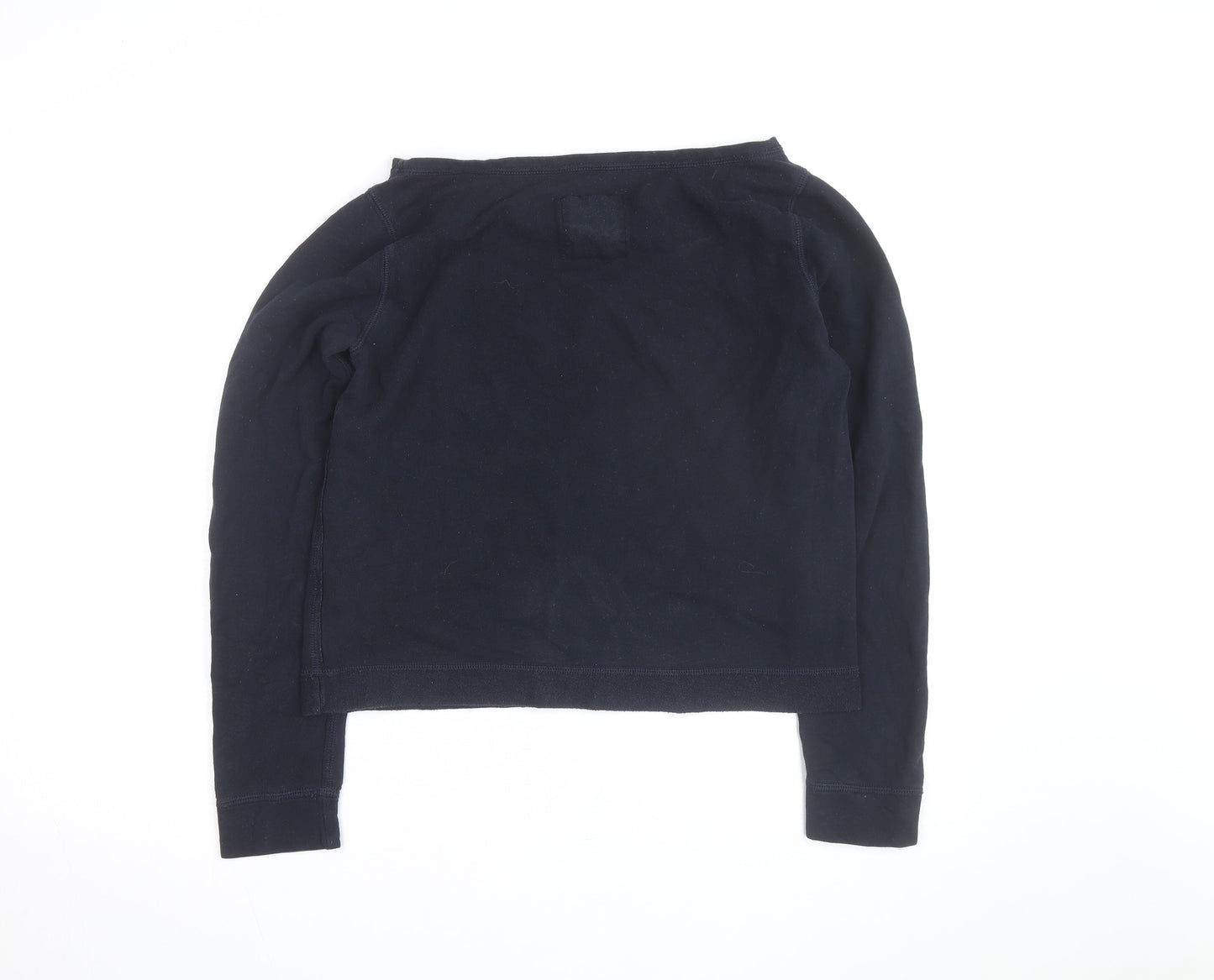Gilly Hicks Womens Navy Blue Long Sleeve Pullover Sweatshirt L Bondi Beach Club