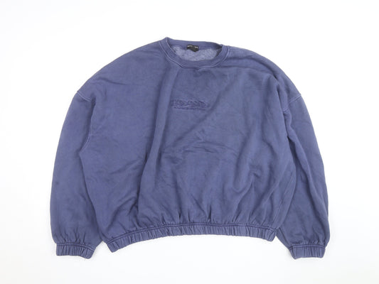 PrettyLittleThing Plus Women's Blue Pullover Sweatshirt UK 18