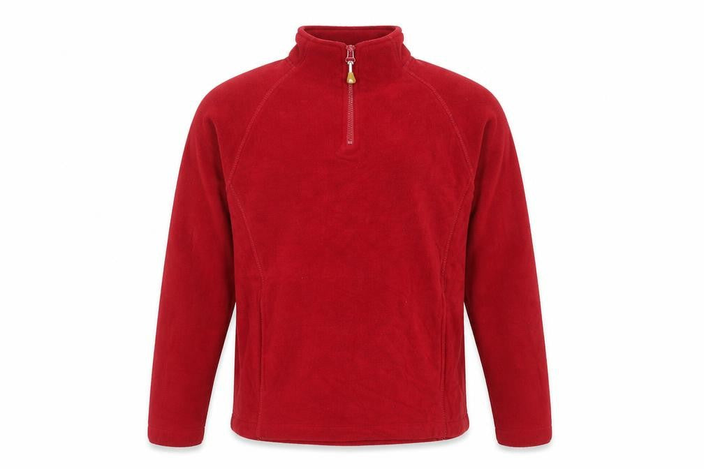 Colorado Clothing Men's Red Fleece 1/4 Zip Pullover Sweatshirt M