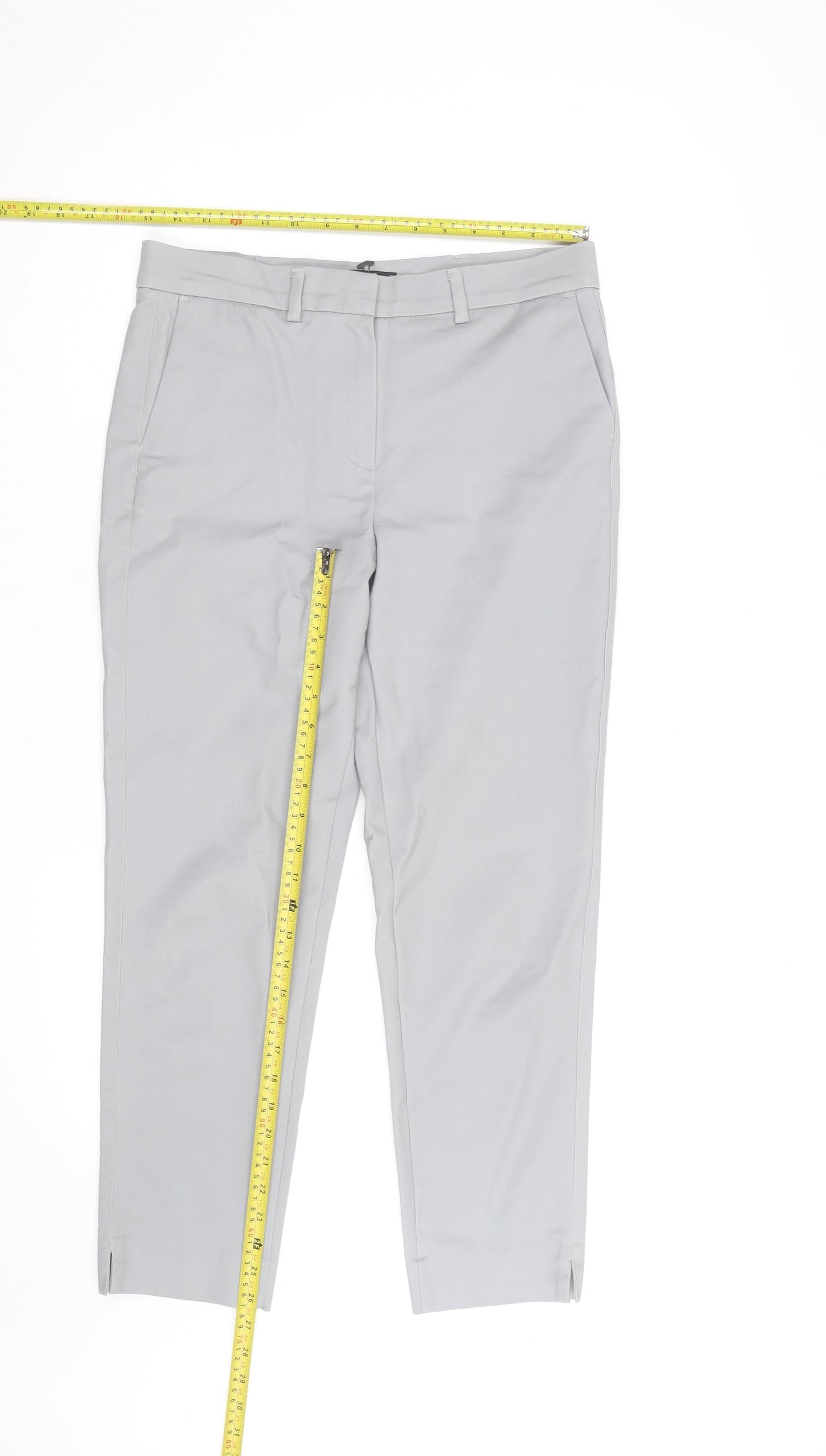 Marks and Spencer Autograph Grey Slim Ankle Trousers Women's Size 10