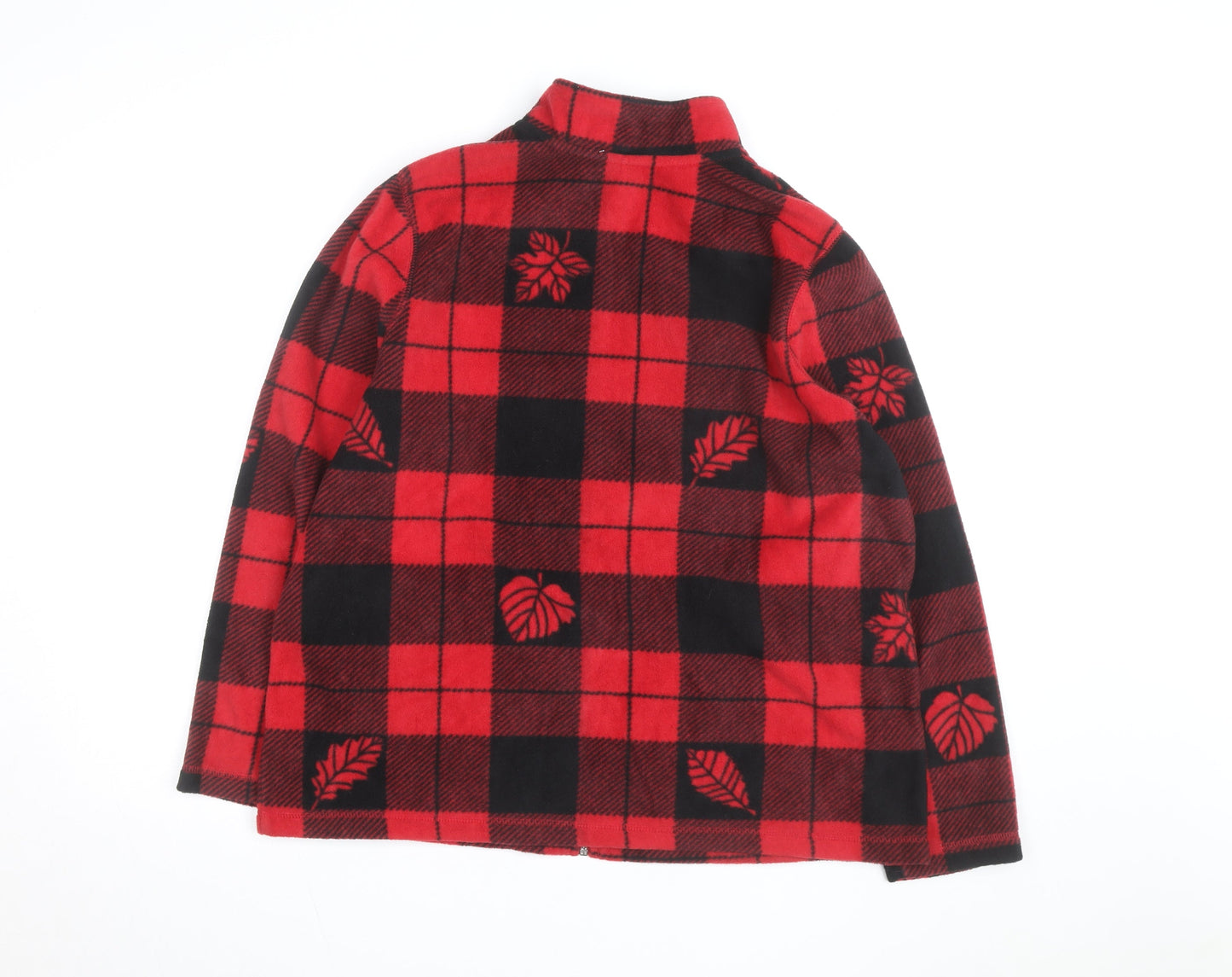 Breckenridge Men's Red Check Fleece Jacket XL Full Zip Autumn Winter