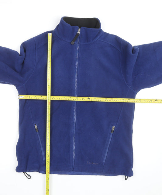 L.L. Bean Women's Blue Fleece Full Zip Jacket Size M Regular Fit