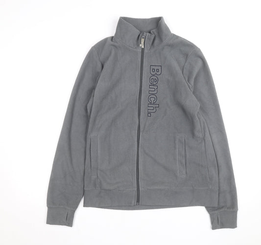 Bench Boys Grey Fleece Full Zip Basic Jacket 15-16 Years