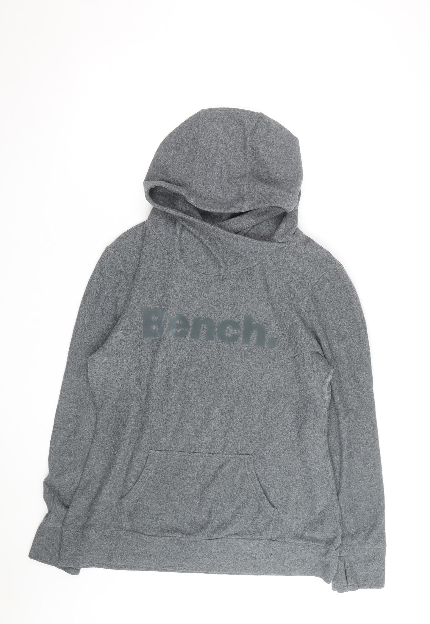 Bench Men’s Grey Pullover Hoodie XL Regular Fit Fleece Sweatshirt