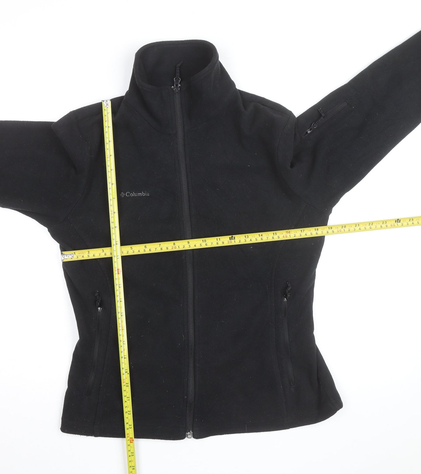 Columbia Women's Black Fleece Full Zip Activewear Jacket Size M