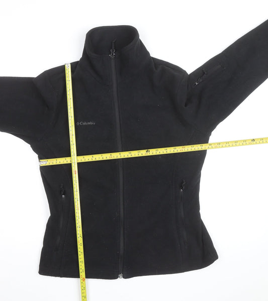 Columbia Women's Black Fleece Full Zip Activewear Jacket Size M