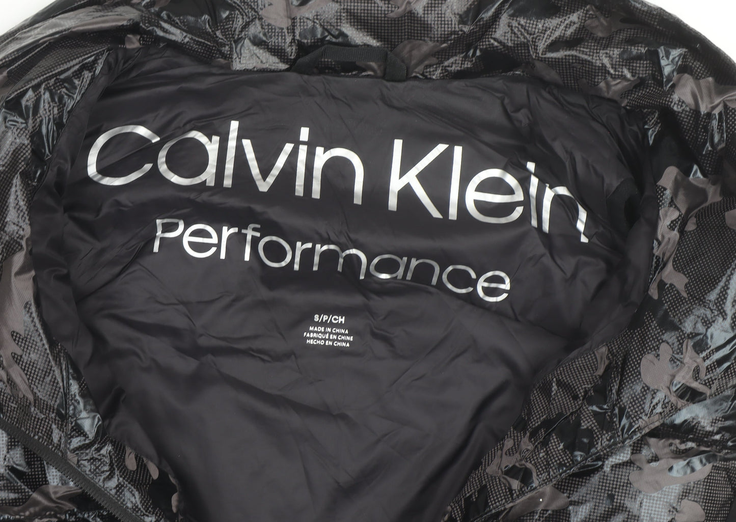 Calvin Klein Men's Black Puffer Waistcoat S Lightweight Zip Vest