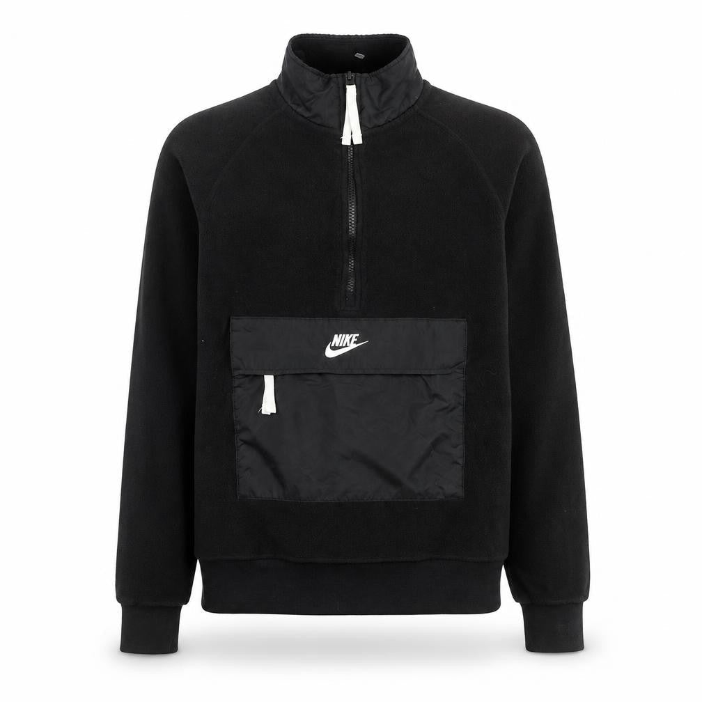 Nike Men's Black XS Fleece 1/2 Zip Pullover Sweatshirt