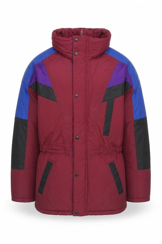 Apparatus Men's Multicoloured XL 80s Retro Puffer Jacket