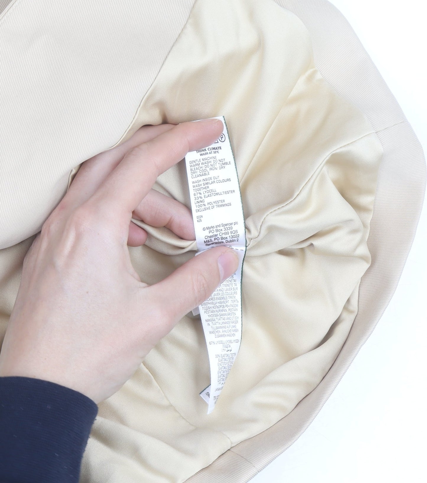 Marks and Spencer Women's Beige Blazer Size 16 Classic Twill Jacket