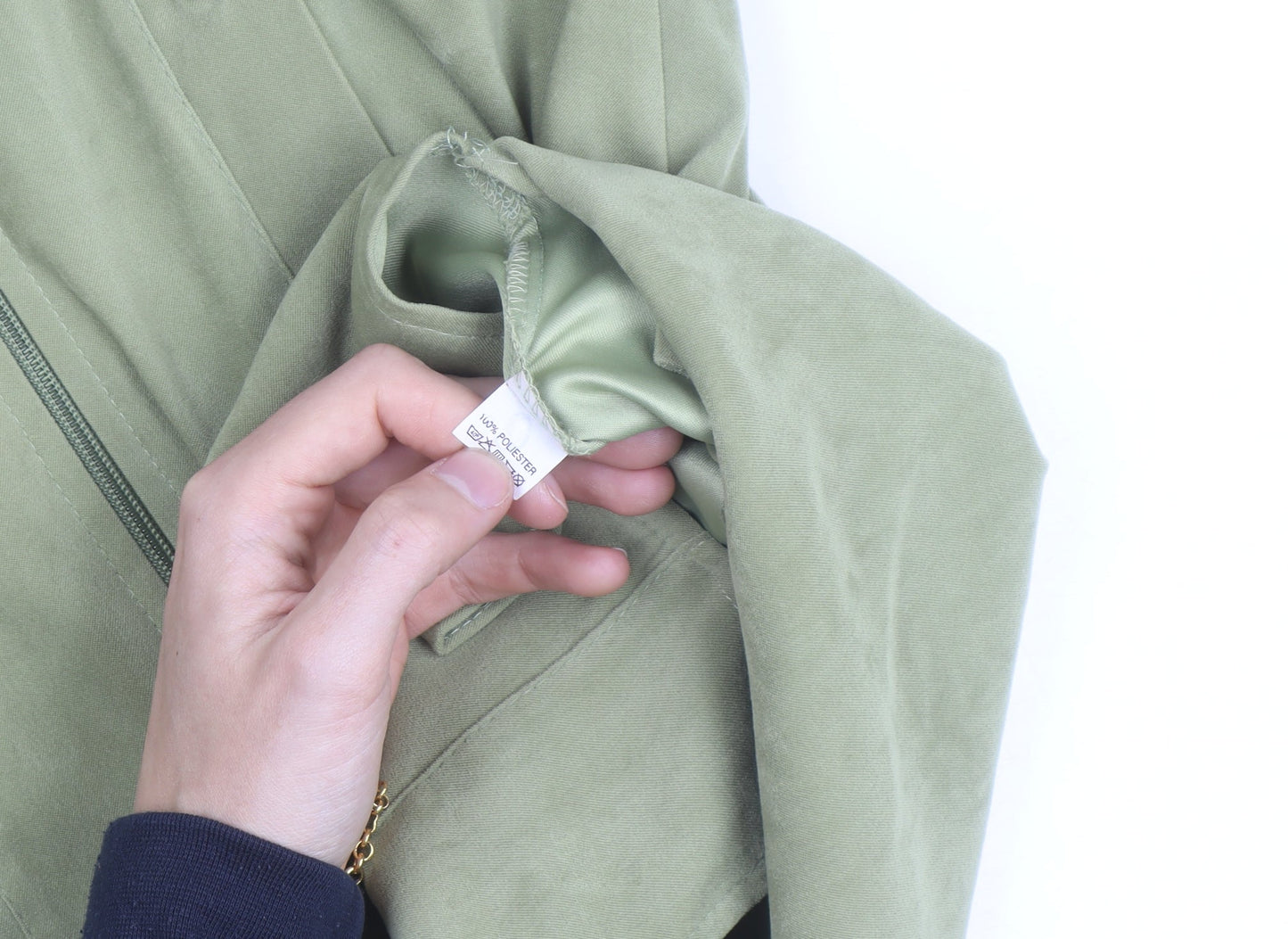 Mattex Line Women’s Green L Full Zip Mid-Length Casual Jacket