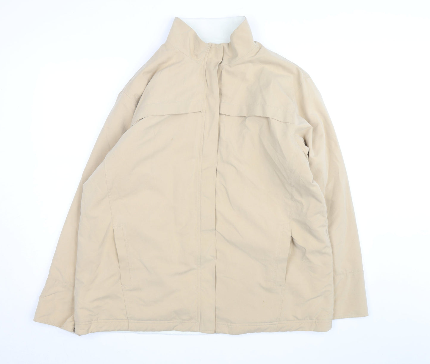 Marks and Spencer Womens Beige Water Resistant Mid-Length Jacket UK 18
