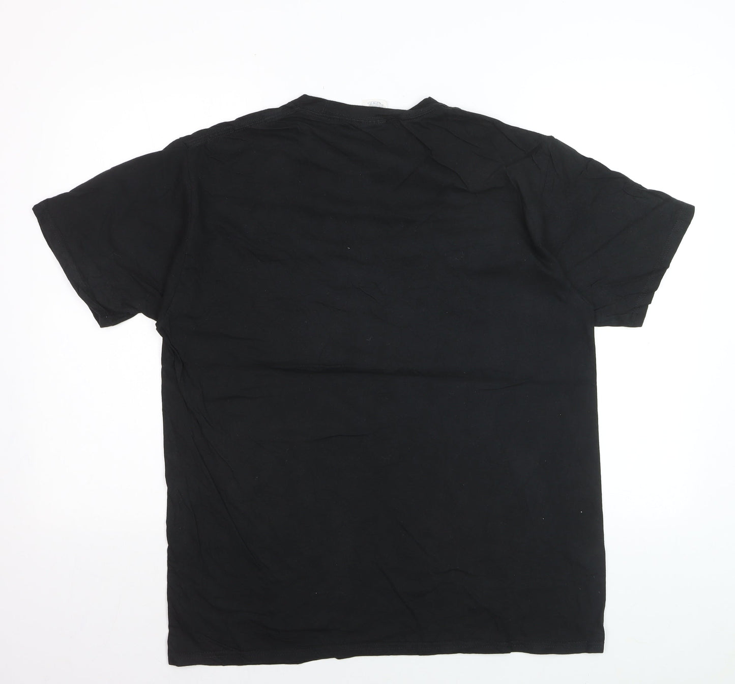 Purt Company Mens Black Superman Logo Graphic Cotton T-Shirt L