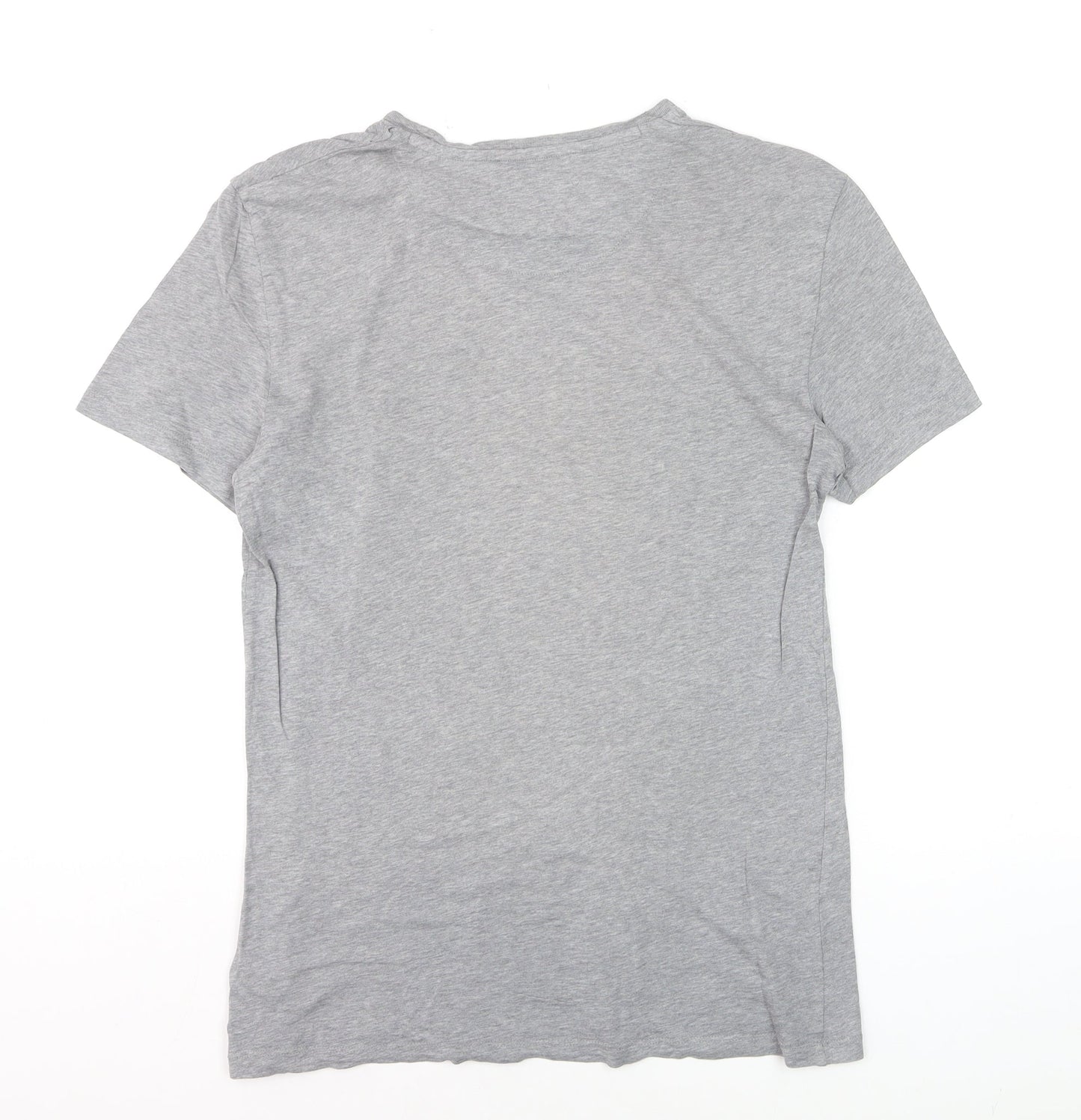 Kin by John Lewis Men's Grey Graphic Cotton T-Shirt Size S