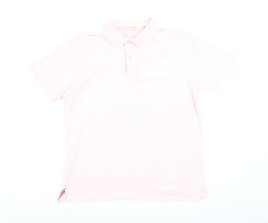 Boast Men's Pink Pima Cotton Polo Shirt Size L Classic Fit