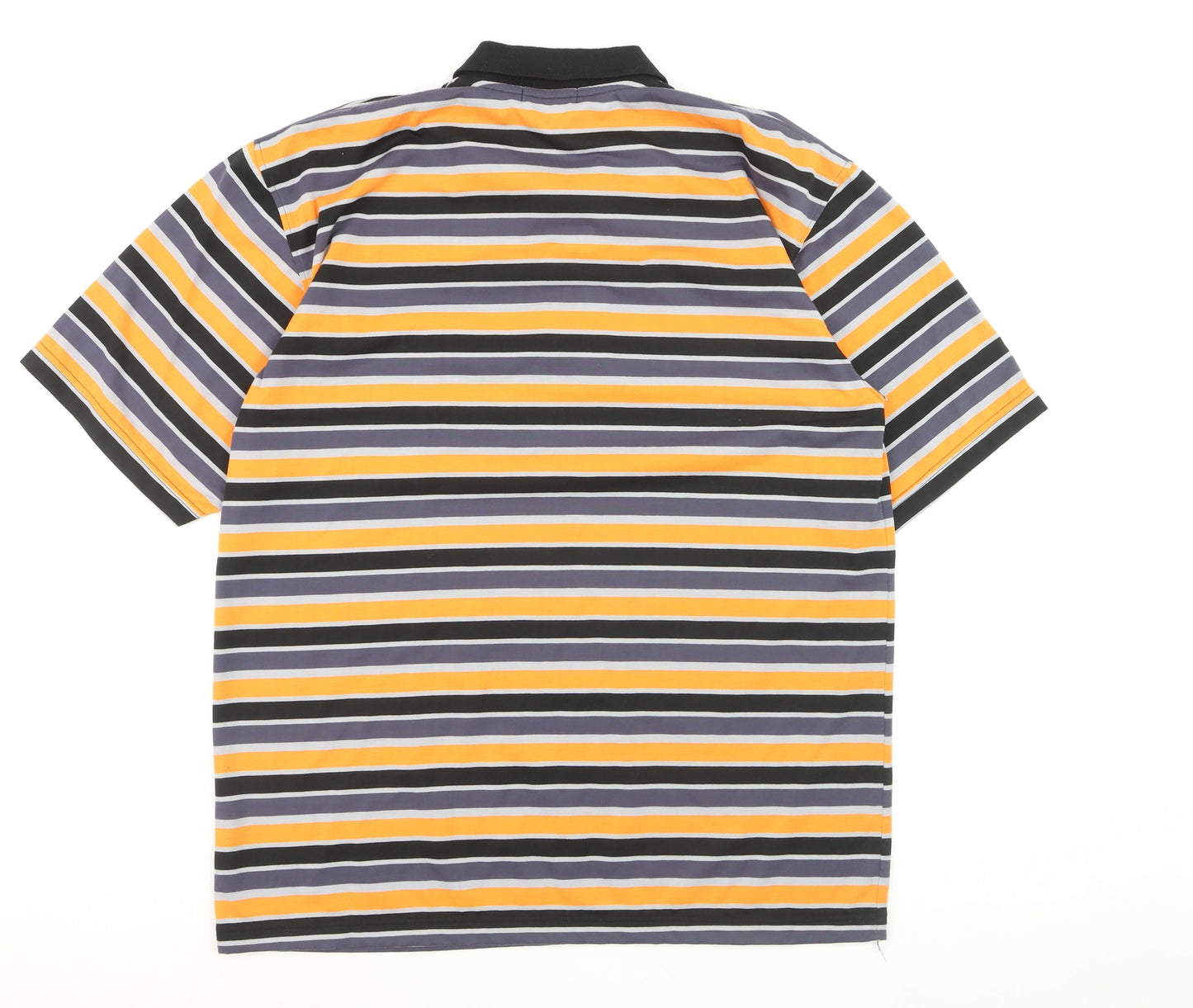 Jomi Men's Multicoloured Striped XL Cotton Polo Shirt