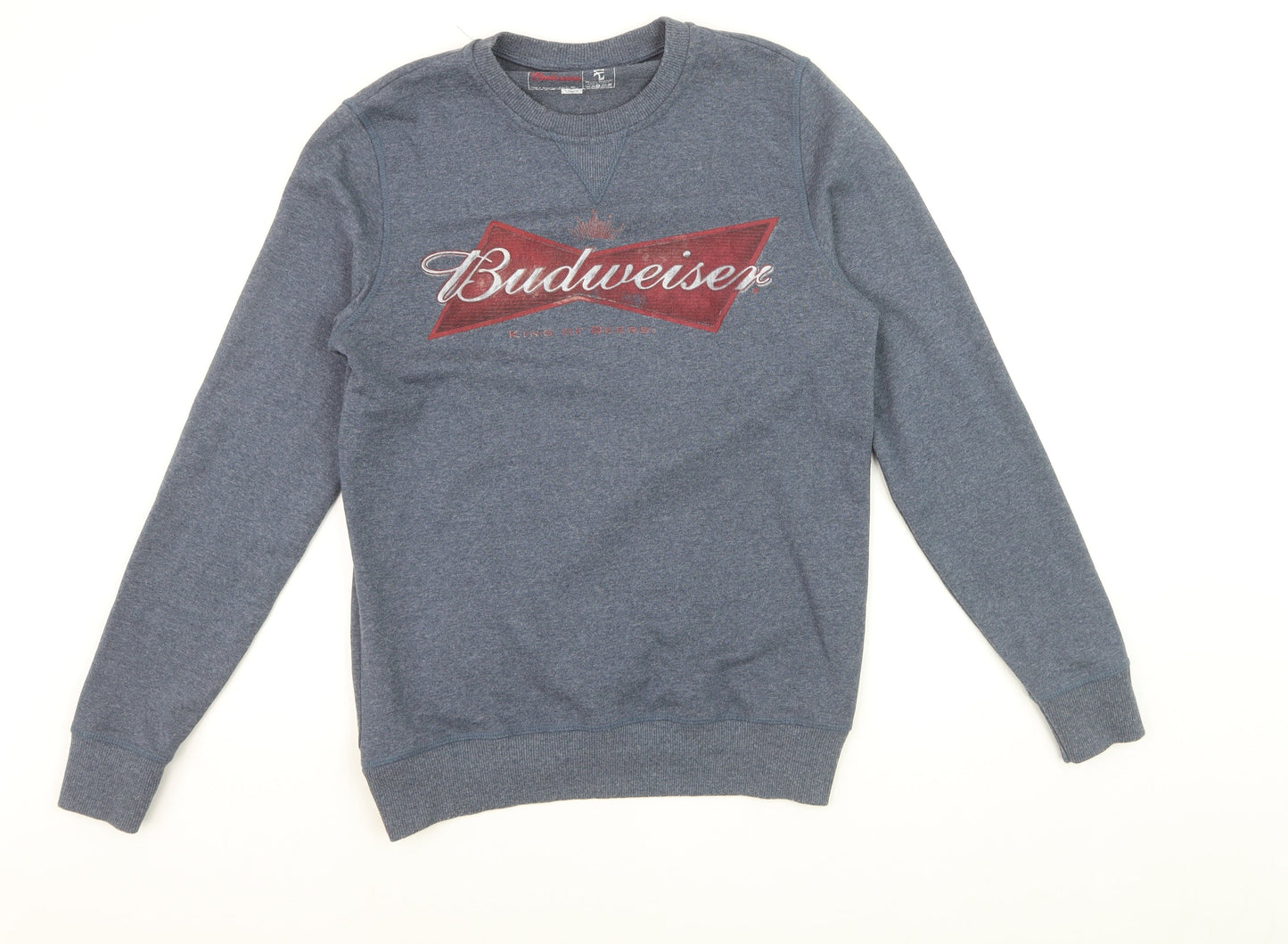 Next Men’s Blue Budweiser Logo Pullover Sweatshirt Size S
