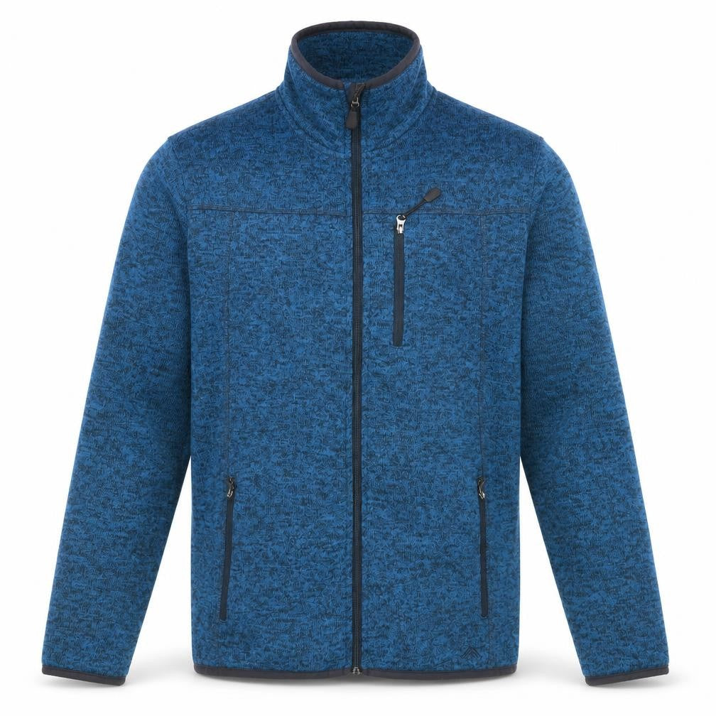 Möberg Men's Blue Full Zip Fleece Sweatshirt Size M