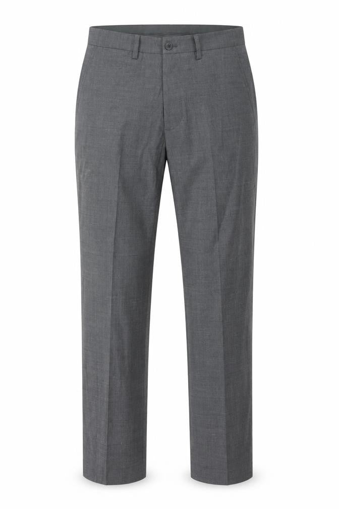 Marks and Spencer Men's Charcoal Grey Regular Fit Dress Trousers 30in Waist