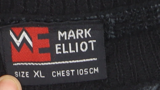 Mark Elliot Men's Multicoloured Geometric Knit Jumper XL Wool Blend