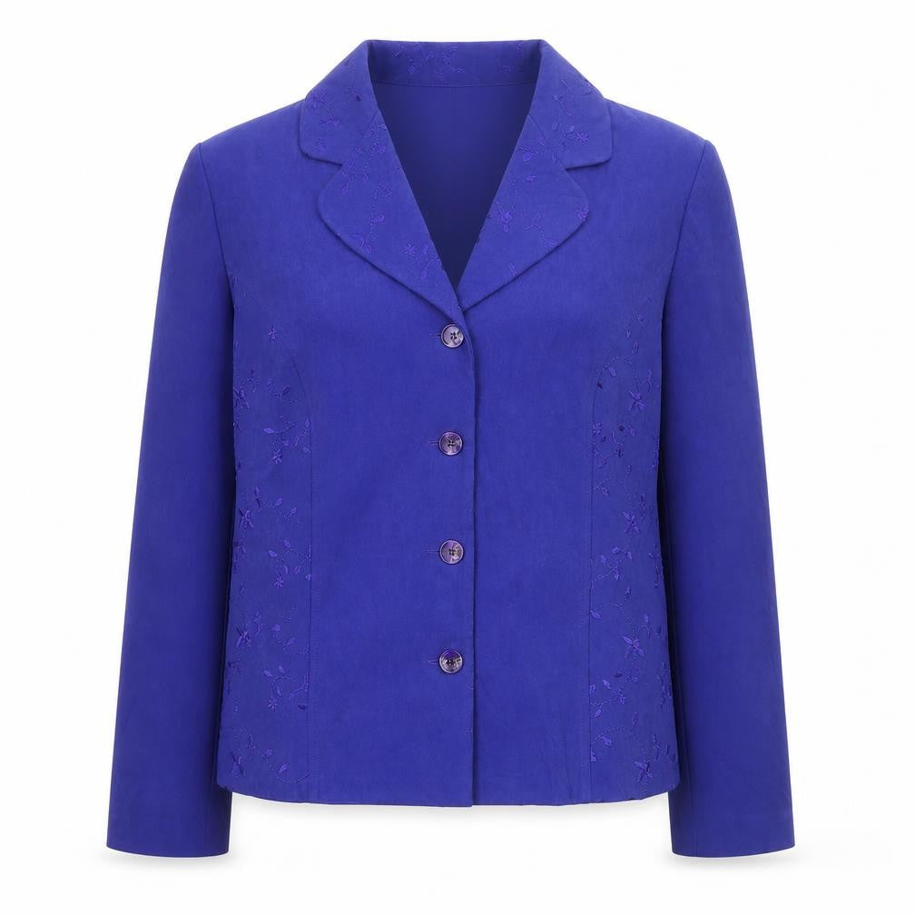 Sag Harbor Women Purple Size 14 Regular Blazer Jacket