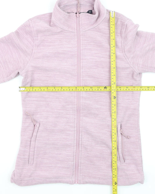 Mountain Warehouse Women Pink Full Zip Fleece Jacket UK 8