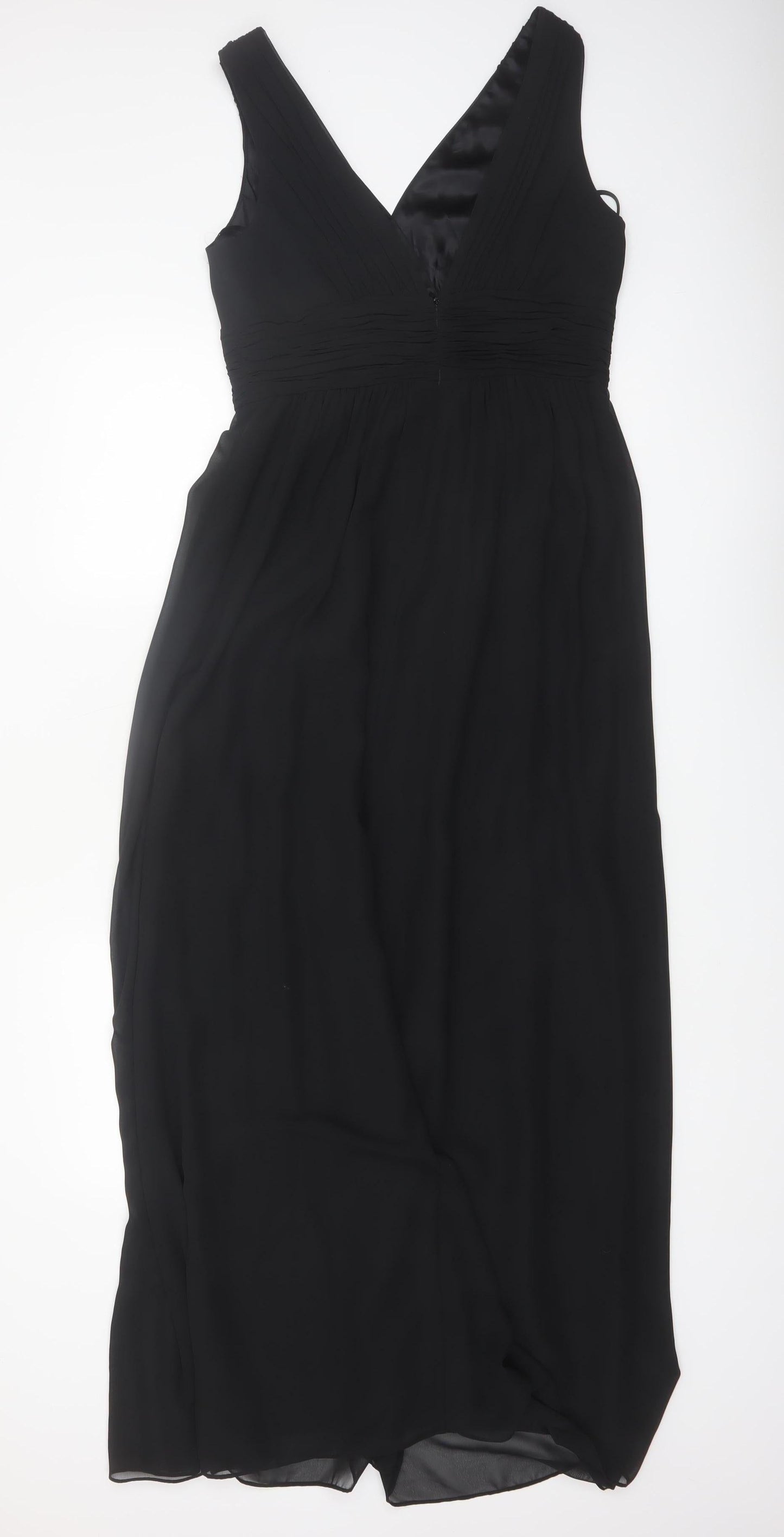 Planet Womens Black Beaded Empire Waist Sleeveless Formal Dress Size 8