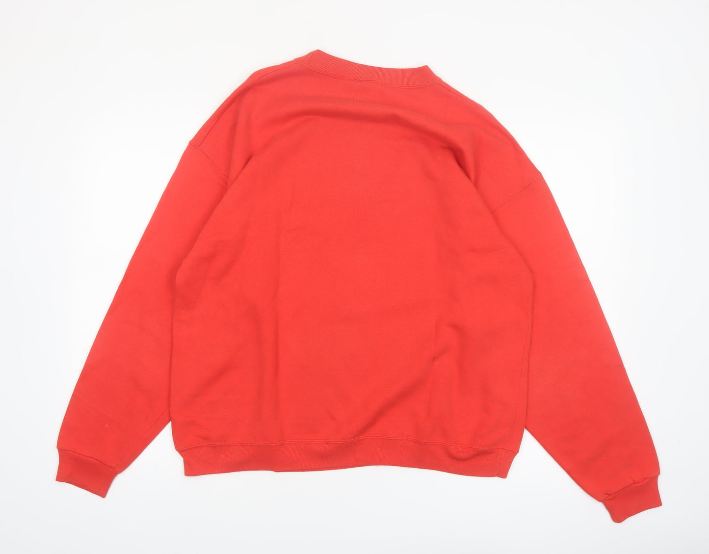 Disney Fashions Womens Red Mickey Mouse Disneyland Paris Pullover Sweatshirt S/M