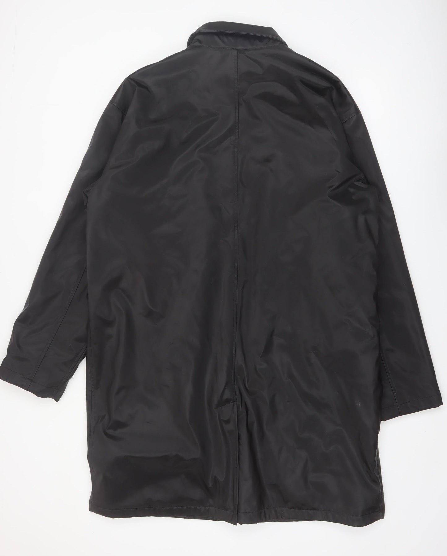 Paul Berman Men's Black M Rain Coat Waterproof Long Jacket